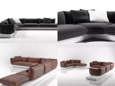 Jalis sofa 02 3D model