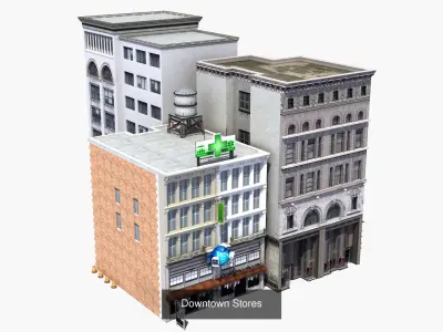 Modern Building Collection 06 3D Model Pack