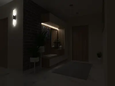 MODERN ENTRANCE HALL DESIGN 3D model