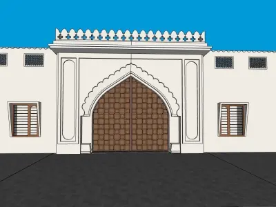 Sidhu Moose Wala Haveli with vehicles collection 3D model