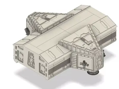 Space 1999 Science pod addition 22 inch model 3D print model