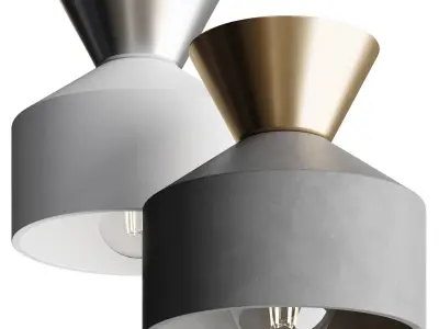 Covina Flush Mount 3D model