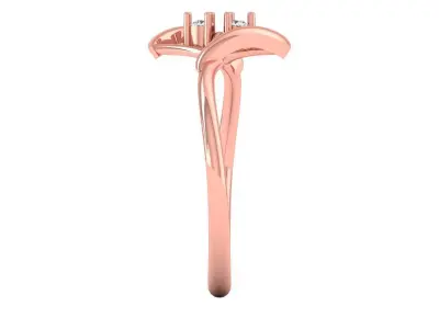 Solitaire Engagement Women Light Weight Rings 3D print model