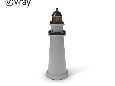 Lighthouse Structure Model Pack Low-poly 3D model