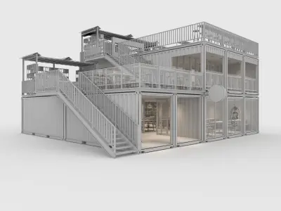 Container Cafe 9 3D model