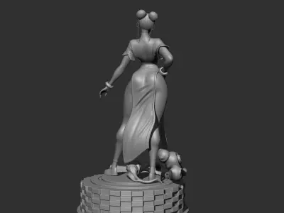 Chun li 3d model Street Fighter 3D print model