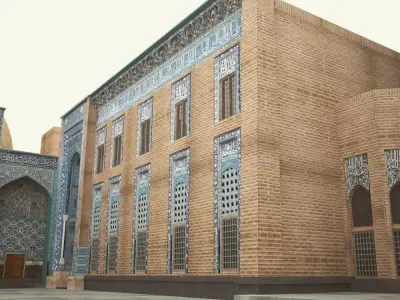 Sheikh Safiuddin Ardabili  Low-poly 3D model