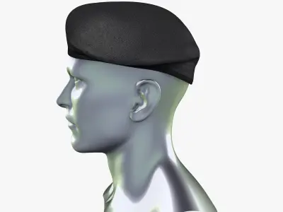 Special Forces Beret Low Poly Low-poly 3D model