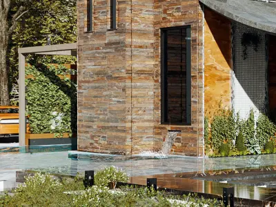 Modern Tropical House 3D model