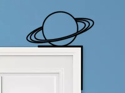 Planet Door Corner Decor 3D print model