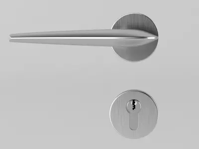 Door Lock And Handle 2 3D model