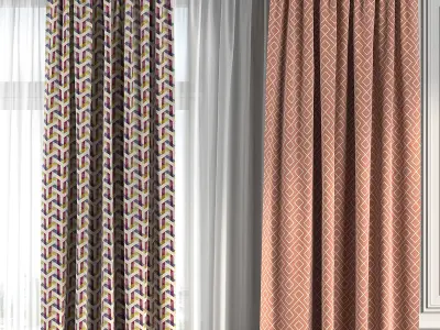 Curtain Set 174 3D model