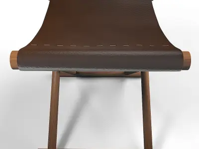 Leather Stool 3D model