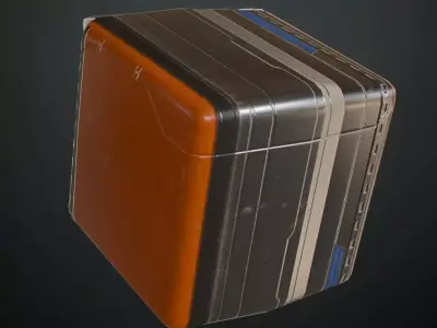 Sci-Fi Wall PBR Seamless Texture