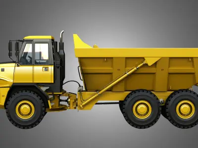JD - 300D II Articulated Dump Truck  3D model