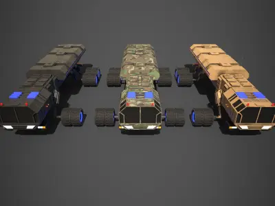 Rover Five Low-poly 3D model