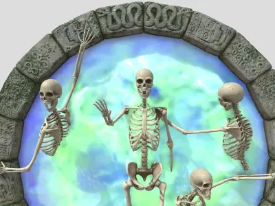 Death portal 3D model