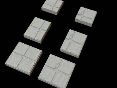 Kit dungeon floor and walls 3D print model