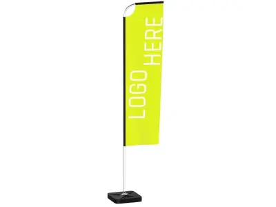 Flag Banner 02 3D model