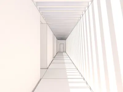 Minimalist Hallway 01 3D model