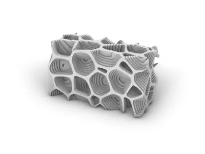 Vonoid Model tetrahedron 3D model