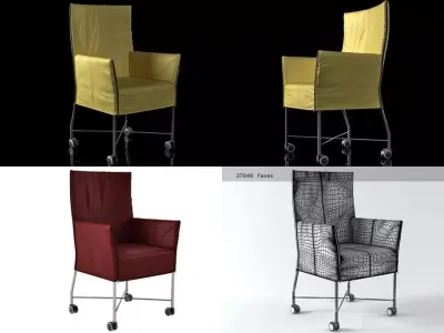 Chaplin chair on wheels 3D model