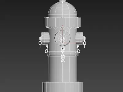 Fire Hydrant Low-poly 3D model 45