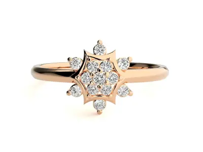Women ring 3D print model 145