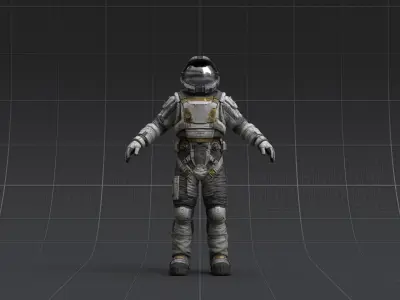 V2 ASTRONAUT SUIT Low-poly 3D model
