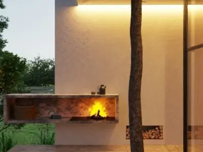 Overcast Exterior Scene 3D model 3D model