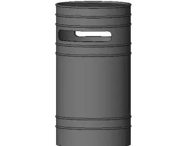 Round Litter Free 3D model