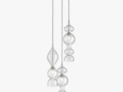 Rothschild Bickers Spindle Pendant clusters 3D model