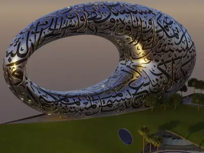 Museum of the Future Dubai Ultra PhotoRealistic 3D Model 3D model