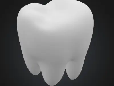 Golden Tooth 3D model