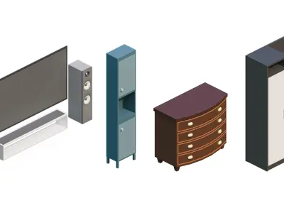 Furniture FREE Free low-poly 3D model