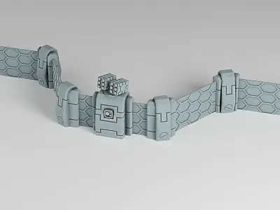 Modular Xeno Shield Wall 3D print model