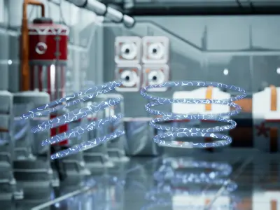 SciFi Lanterns 24 Assets Low-poly 3D model