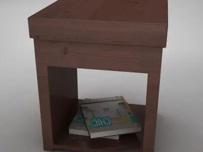 Night Table Low-poly 3D model