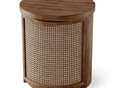 Wooden side table  3D model