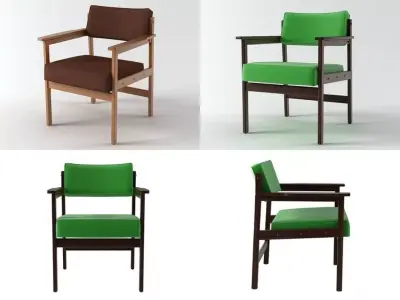 Tiao Armchair 3D model
