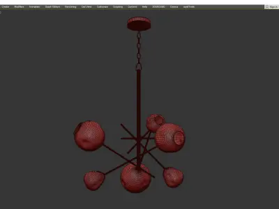Regina Andrew Molten Glass Chandelier 3D model