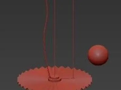 Untitled fan pendant light 3D model