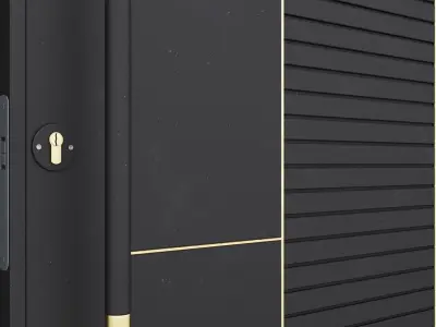 Aluminium door 280 3D model