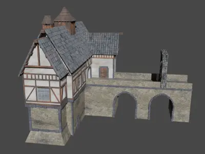 Medieval build 3D model
