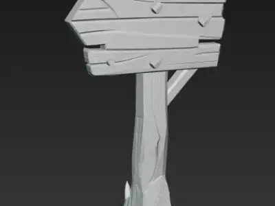 Low Poly Forest Village Pack 03 Stylized Game Ready 3D Models Low-poly 3D model