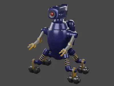 3D model robot 3D model