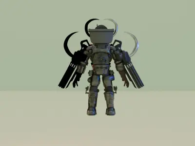 Giant Skibidi Toilet 3D model