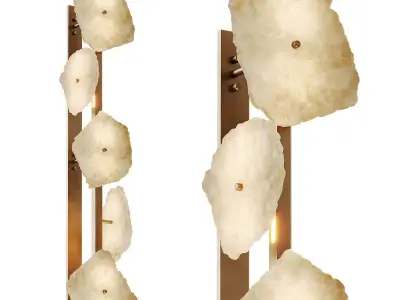 Petra Column Wall Sconce Carlylecollective 3D model