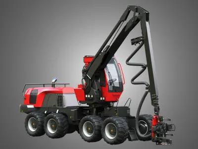 Komatsu - 931 Forestry Harvester 3D model