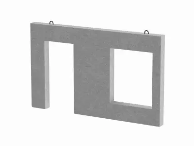 Concrete Wall Facade 3D model